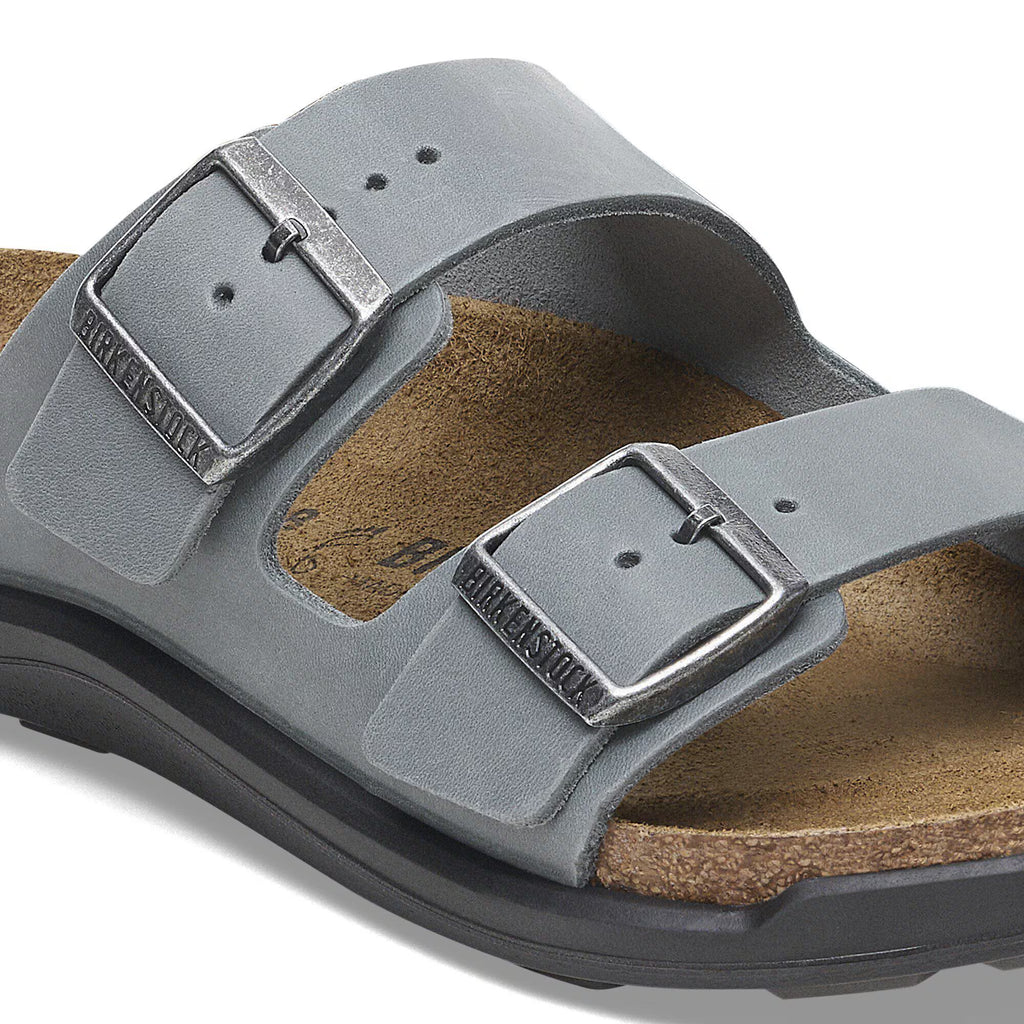 Birkenstock Premium Arizona Crosstown Cuir huilé - Basalt Gray