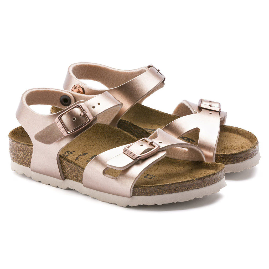 Birkenstock Confort Enfant Rio Kids Birko-Flor - Electric Metallic Copper