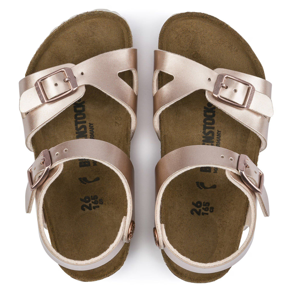 Birkenstock Confort Enfant Rio Kids Birko-Flor - Electric Metallic Copper
