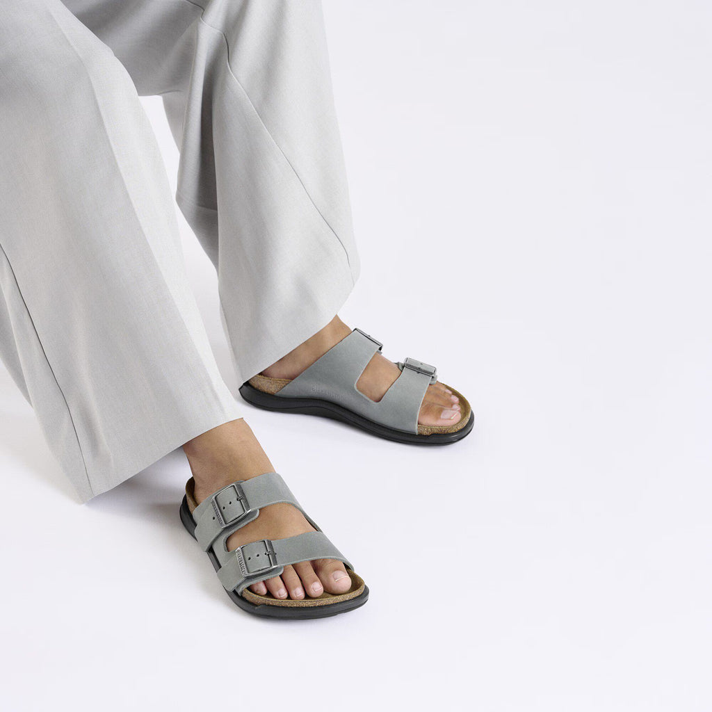 Birkenstock Premium Arizona Crosstown Cuir huilé - Basalt Gray