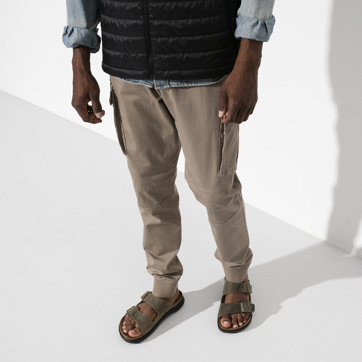 Birkenstock Premium Arizona Crosstown homme Cuir huilé - Faded Khaki