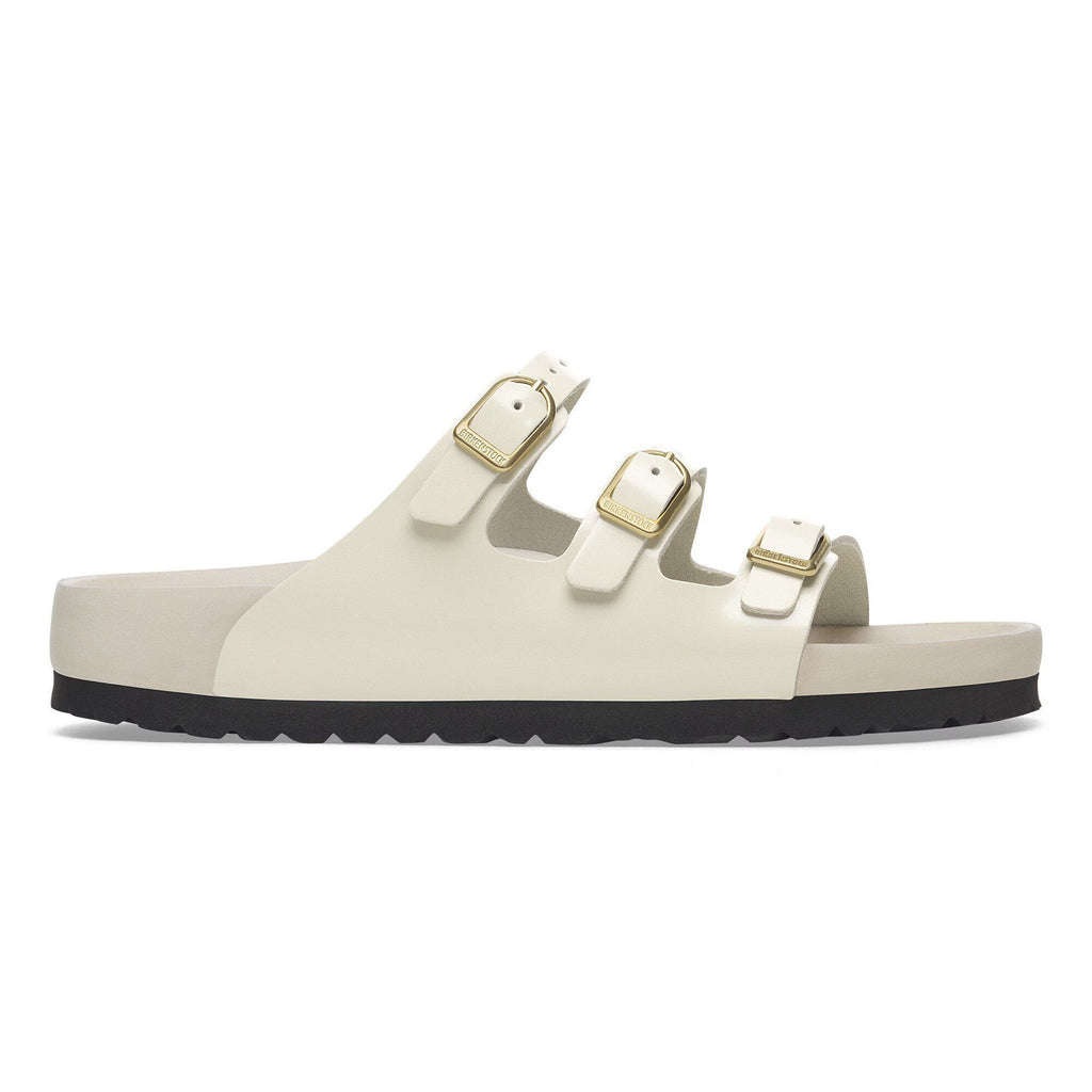 Birkenstock Premium Florida  Fresh Cuir naturel verni - High-Shine Ecru