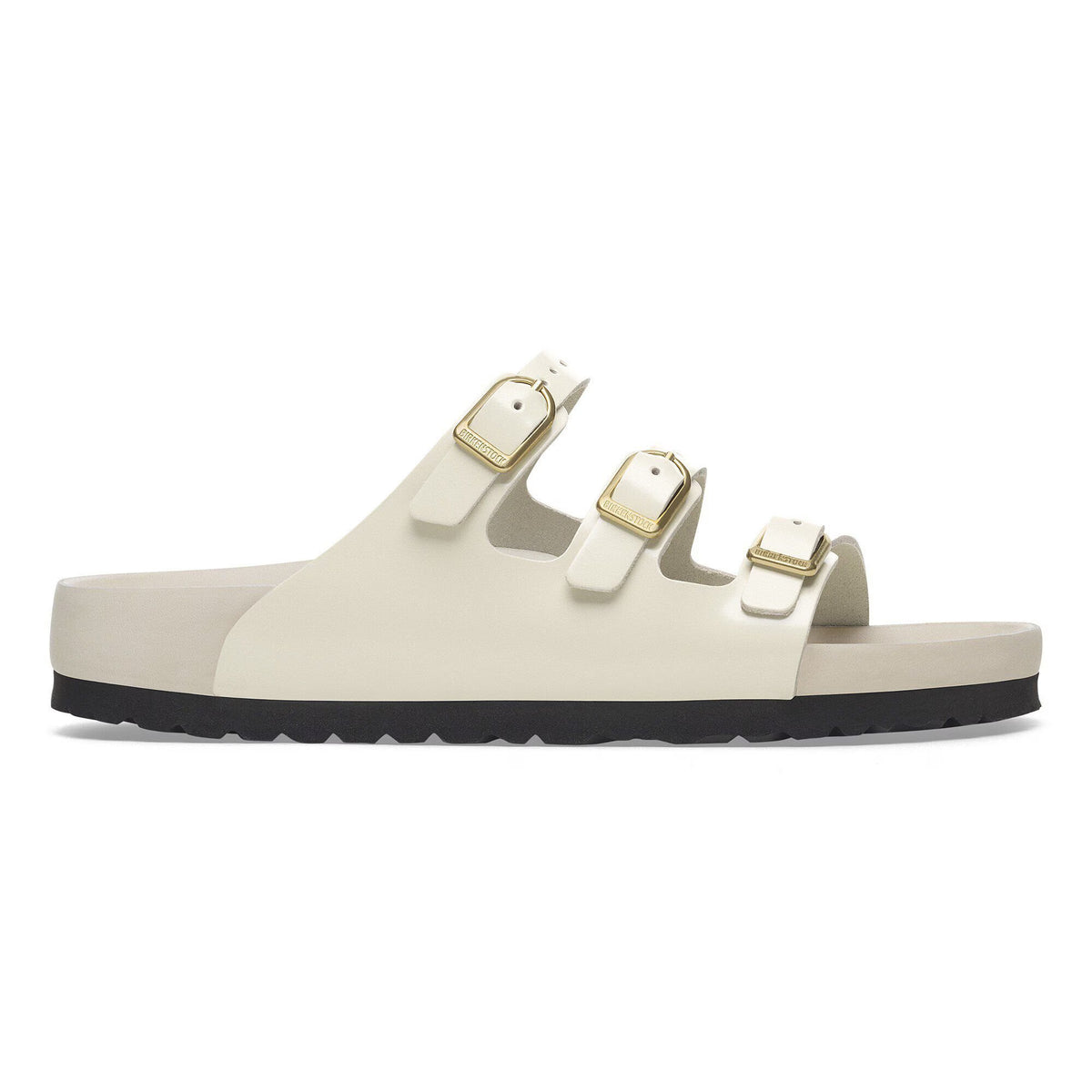 Birkenstock Premium Florida  Fresh Cuir naturel verni - High-Shine Ecru