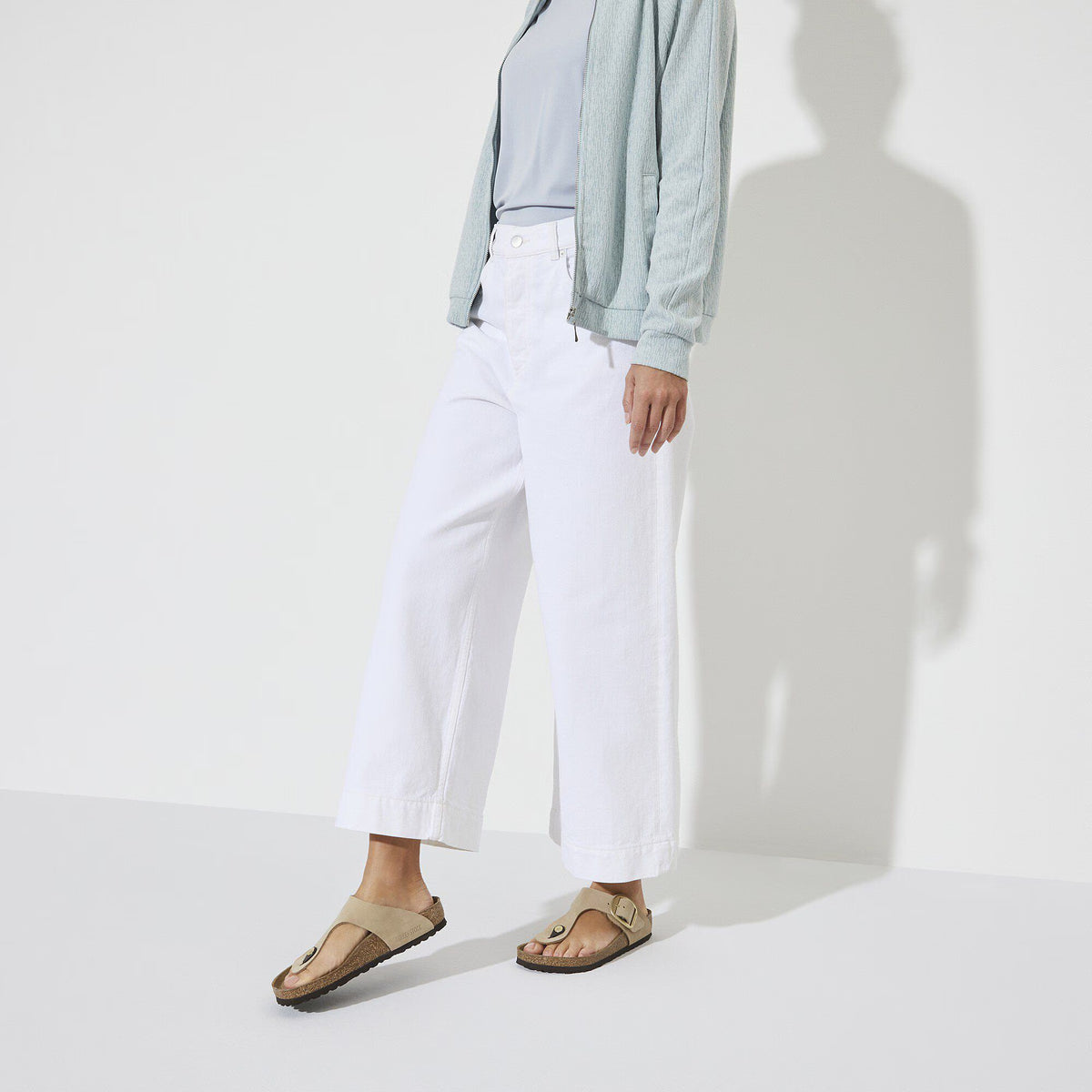 Birkenstock Premium Gizeh Big Buckle Cuir nubuck - Sandcastle