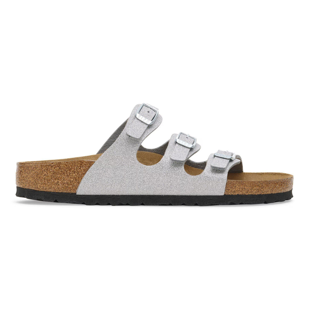 Birkenstock Tendance Florida Birko-Flor - Shiny Glitter Silver
