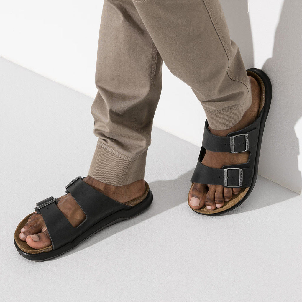 Birkenstock Premium Arizona Crosstown homme Cuir huilé - Black