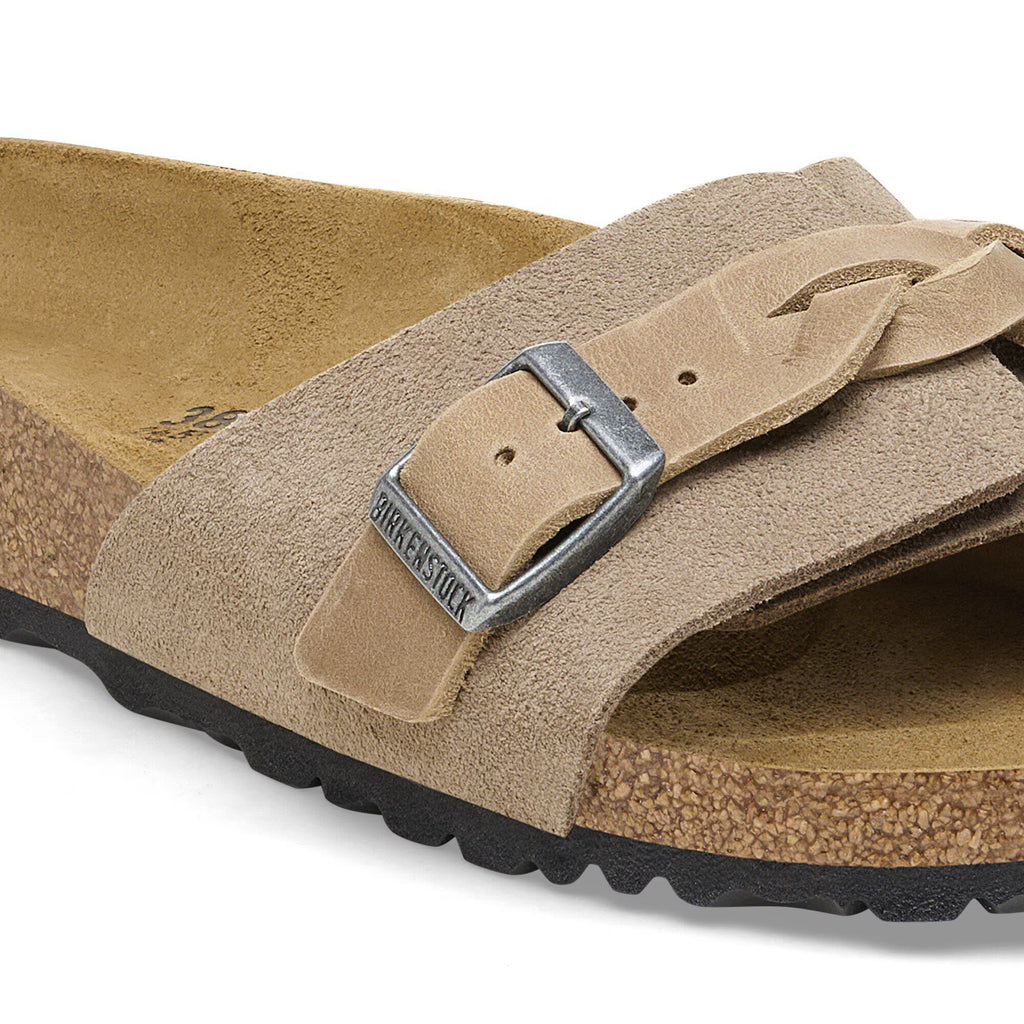 Birkenstock Confortable Oita Braided Suède - Taupe