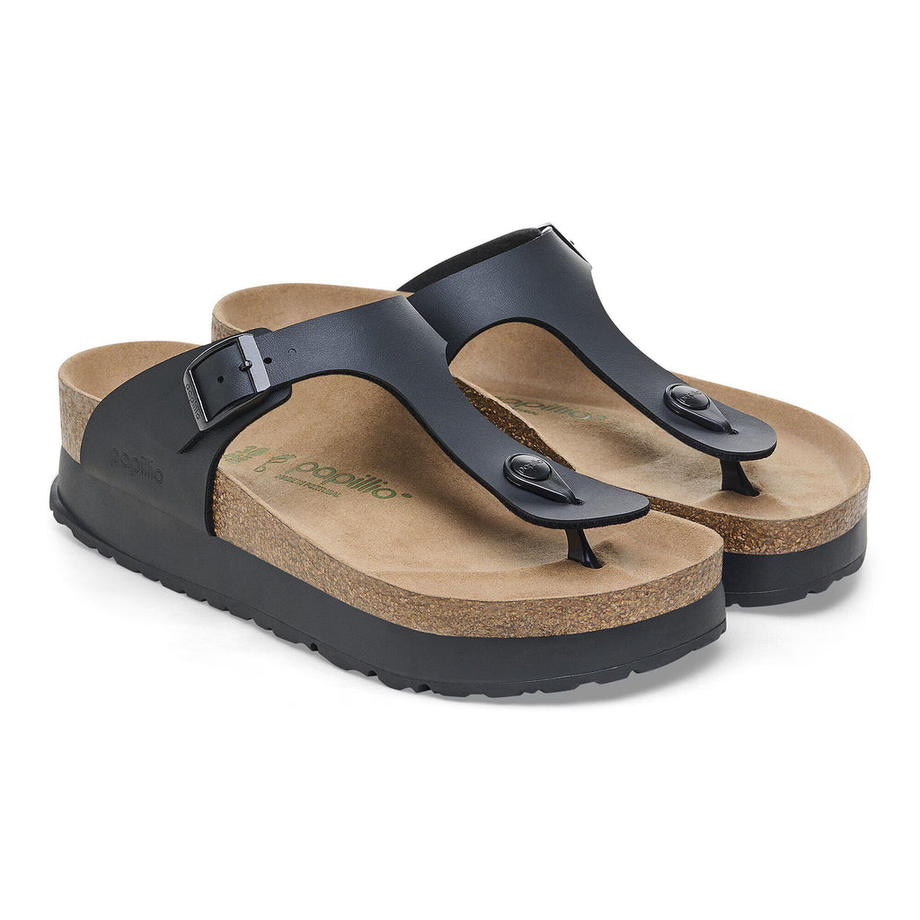 Birkenstock Tendance Gizeh Flex Platform Birko-Flor - Black