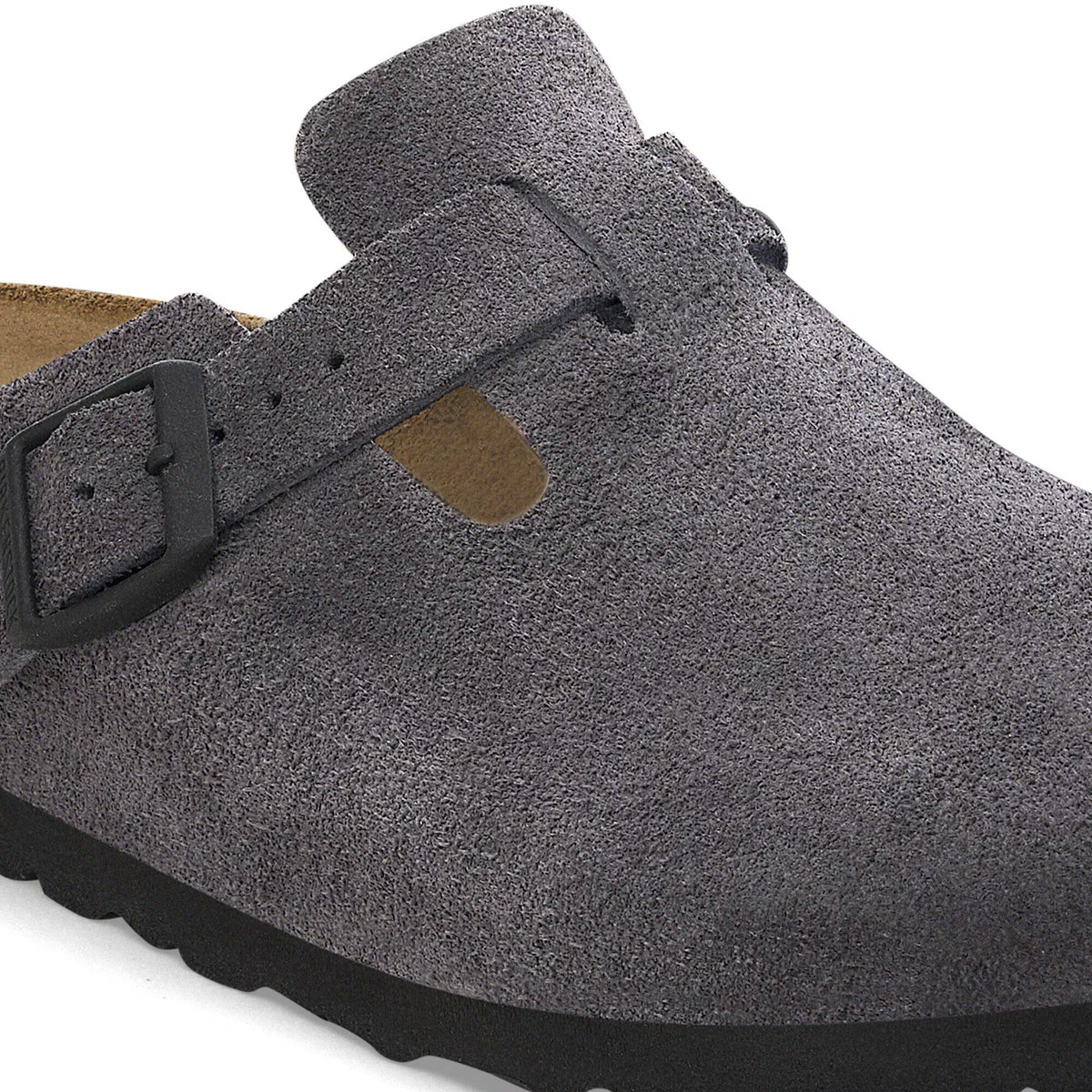 Birkenstock Confortable Boston Suède - Velvet grey