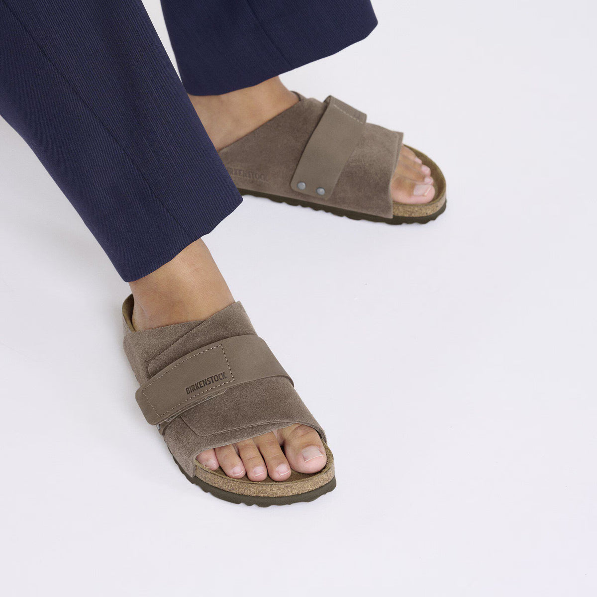 Birkenstock Confortable Kyoto Nubuck/Suède - Concrete Gray