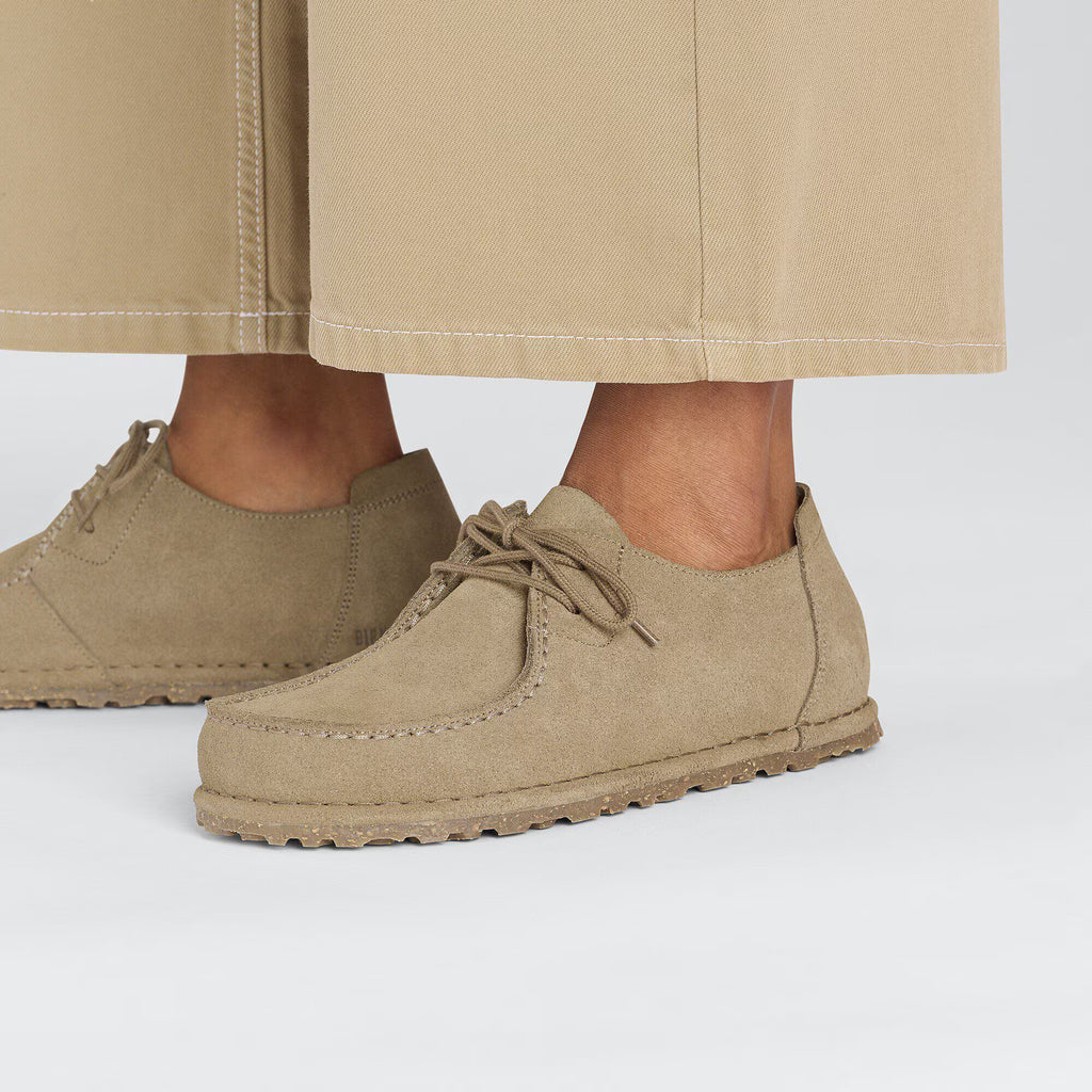 Birkenstock Confortable Utti Lace Suède - Gray Taupe