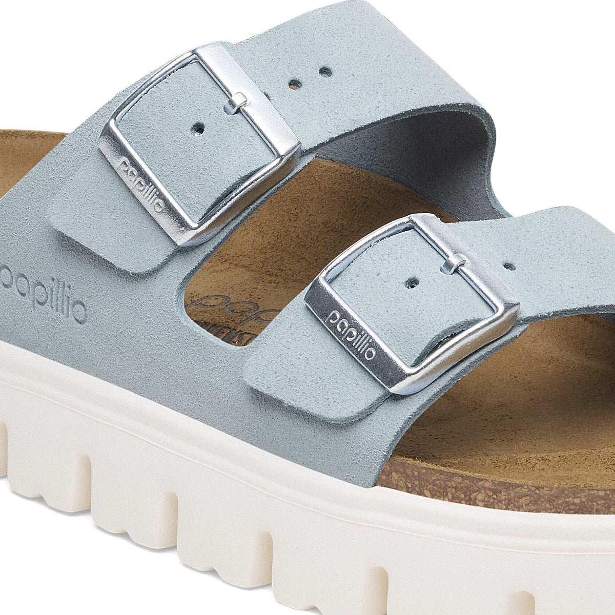 Birkenstock Confortable Arizona Suède - Baby Blue