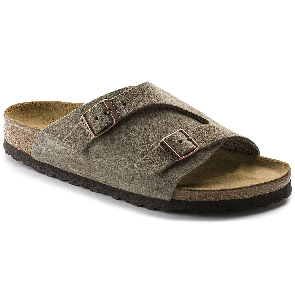 Birkenstock Confortable Zürich Suède - Taupe