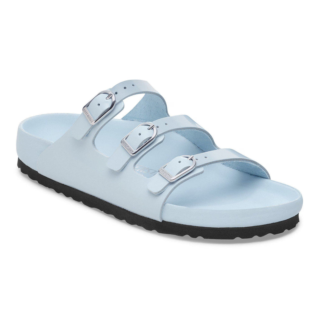 Birkenstock Premium Florida  Fresh Cuir naturel verni - Baby Blue High Shine