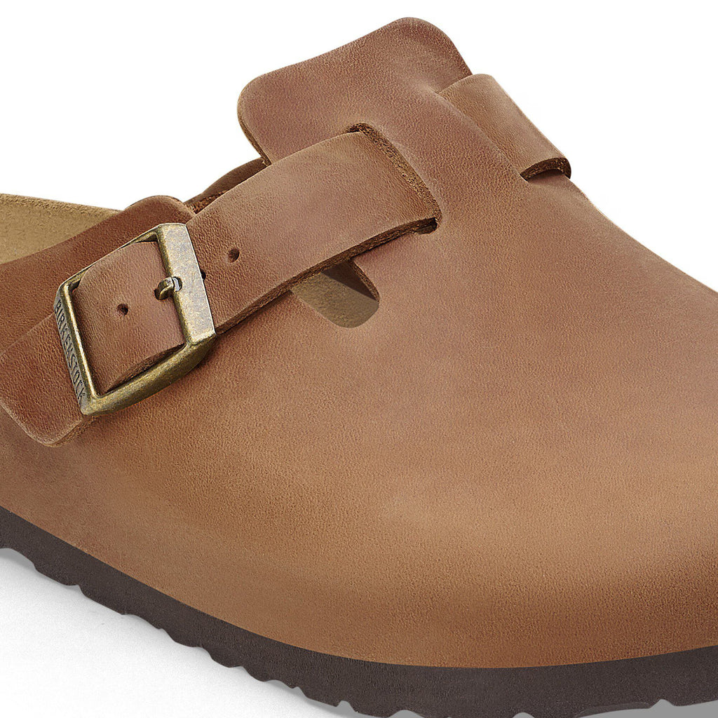 Birkenstock Premium Boston Cuir huilé - Cognac