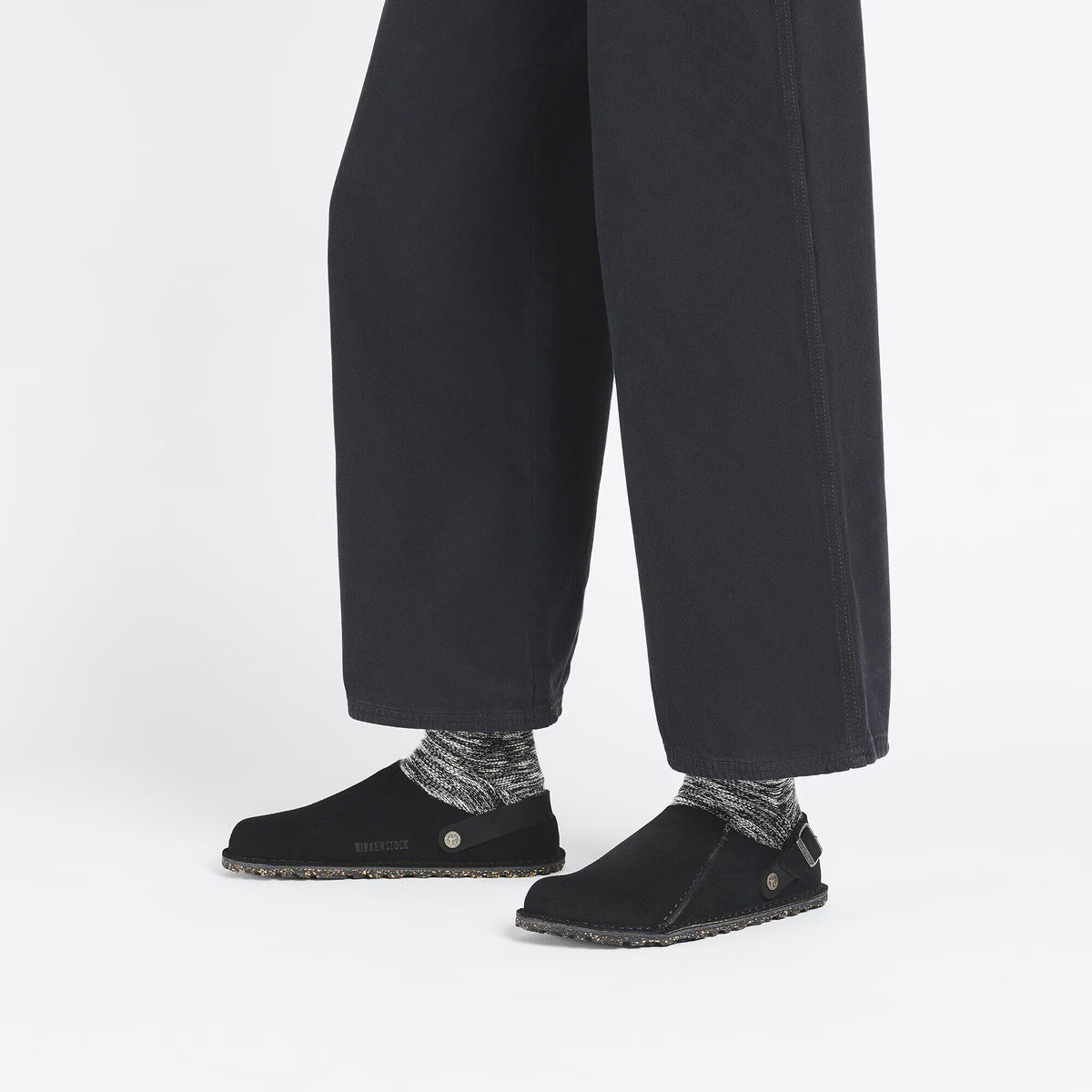 Birkenstock Confortable Lutry Premium Suède - Black