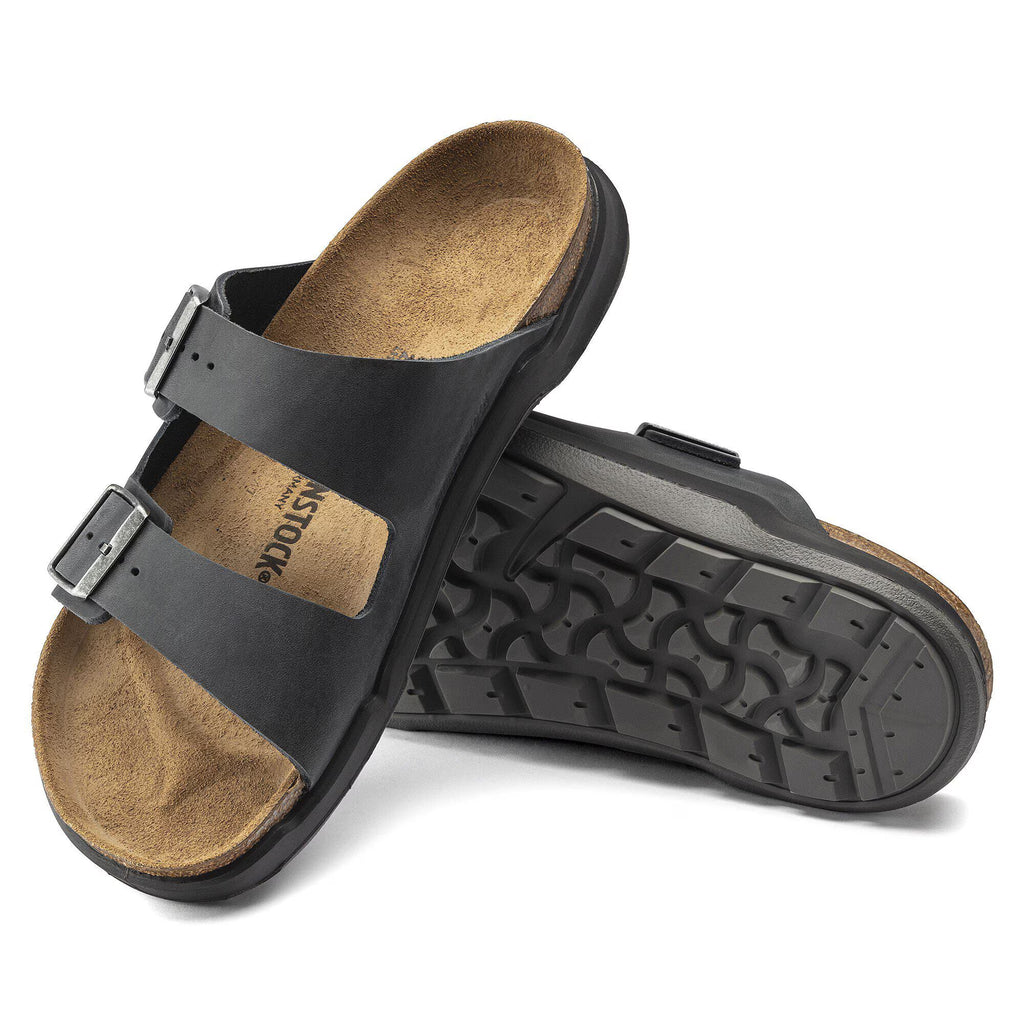 Birkenstock Premium Arizona Crosstown homme Cuir huilé - Black