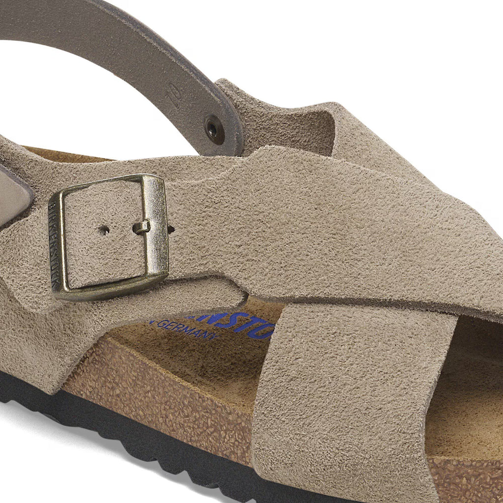 Birkenstock Confortable Tulum Soft Footbed Suède nubuck - Taupe