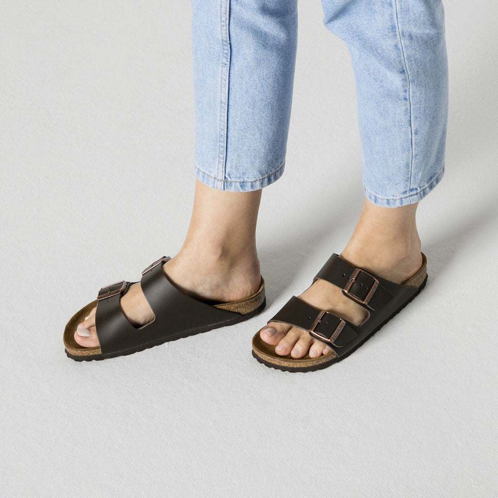 Birkenstock Premium Arizona Cuir naturel - Dark Brown