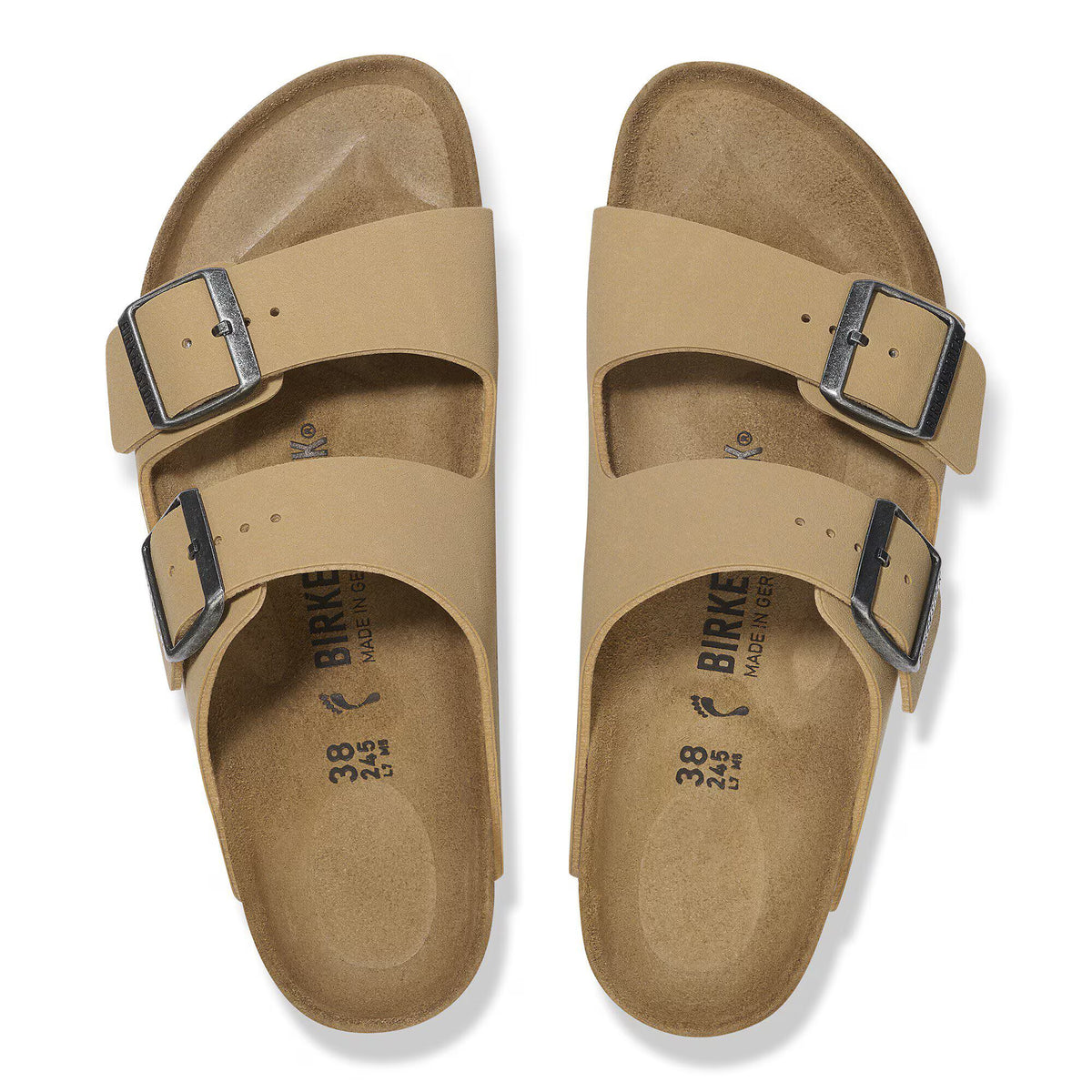 Birkenstock Tendance Arizona Birko-Flor Nubuck - Latte Cream