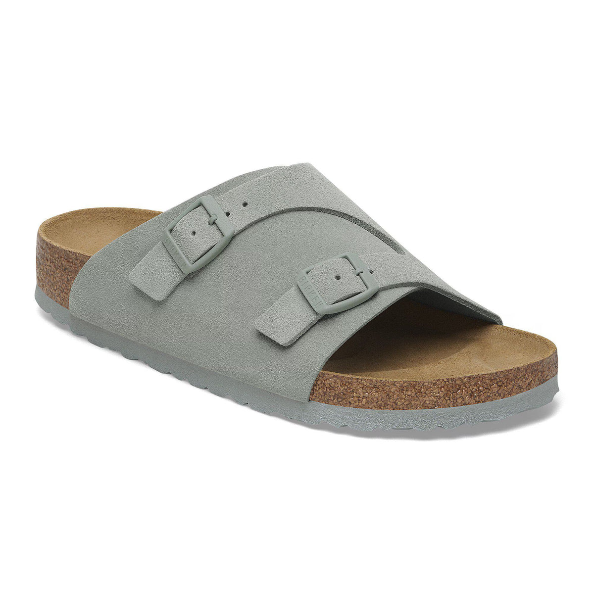 Birkenstock Confortable Zürich Suède - Pure Sage